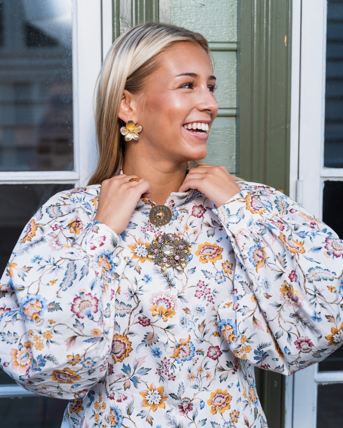 Bomullsskjorte Eva Belle, Liberty fasong - Bilde 2