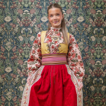 Bomullsskjorte med roser klassisk snitt - Bilde 3