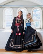 Svart silkekjorte jacquard - Bilde 12