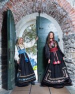 Svart silkekjorte jacquard - Bilde 7