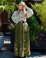 grønn bomullsskjorte liberty of London - Bilde 4